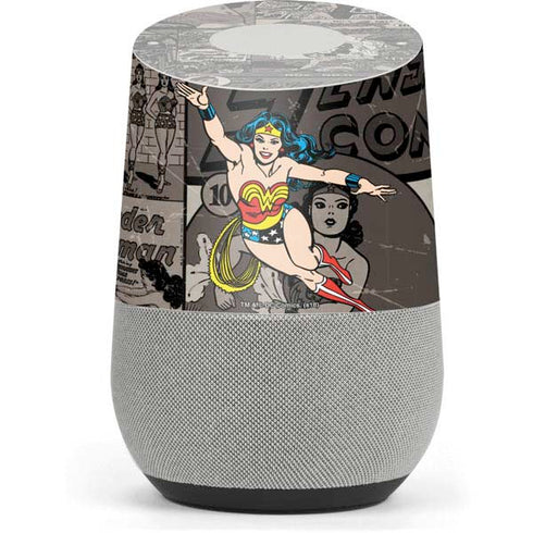 DC Comics Wonder Woman Vintage pose pattern Google Home Skin